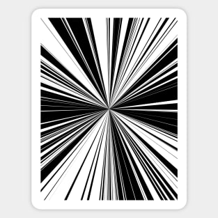 Black And White Tunnel Vision Sticker